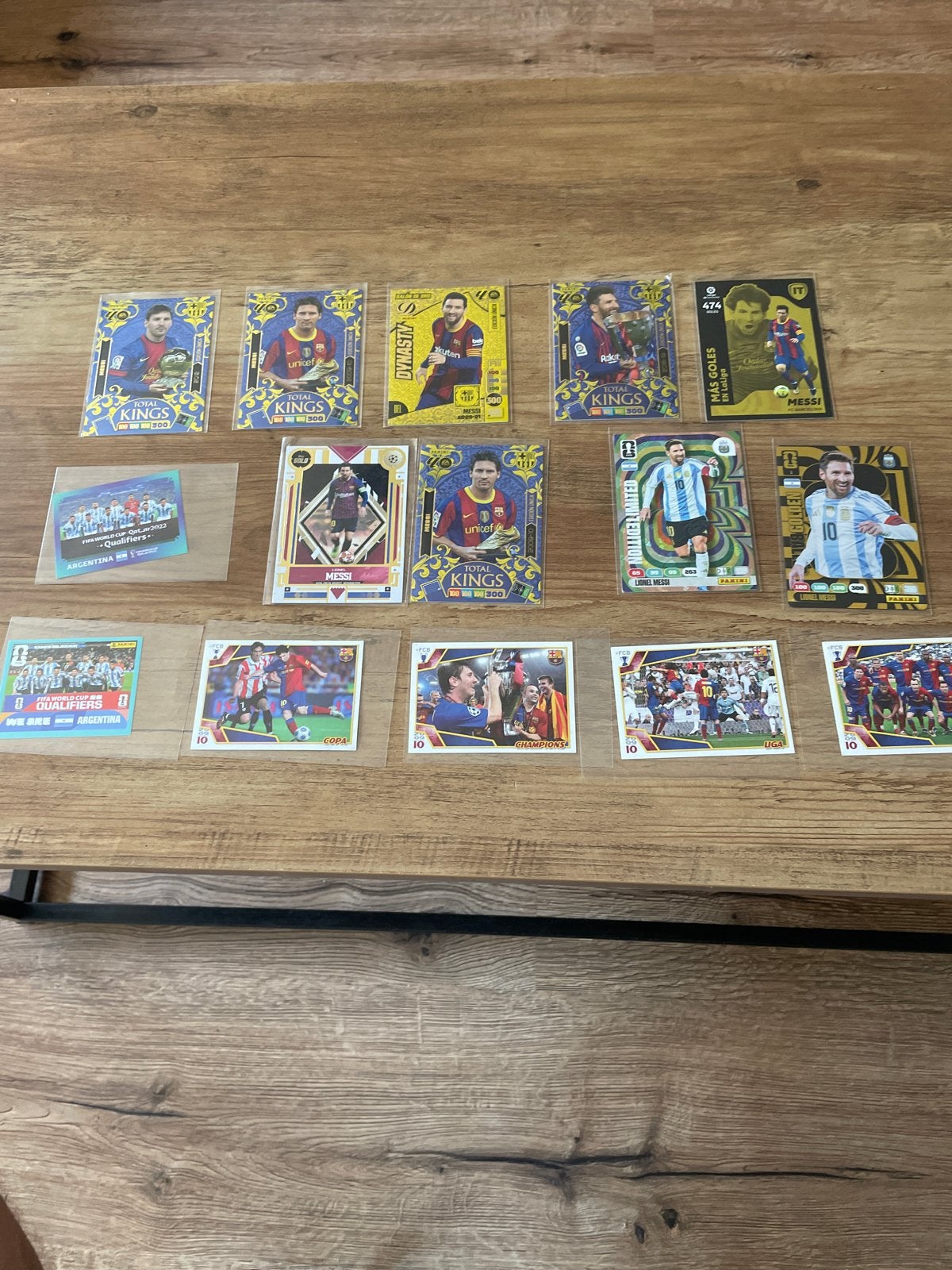 Lionel Messi Voetbal Kaarten Collectie - Panini, Total Kings, Ophalen of Verzenden, Zo goed als nieuw, Buitenlandse clubs, Spelerskaart