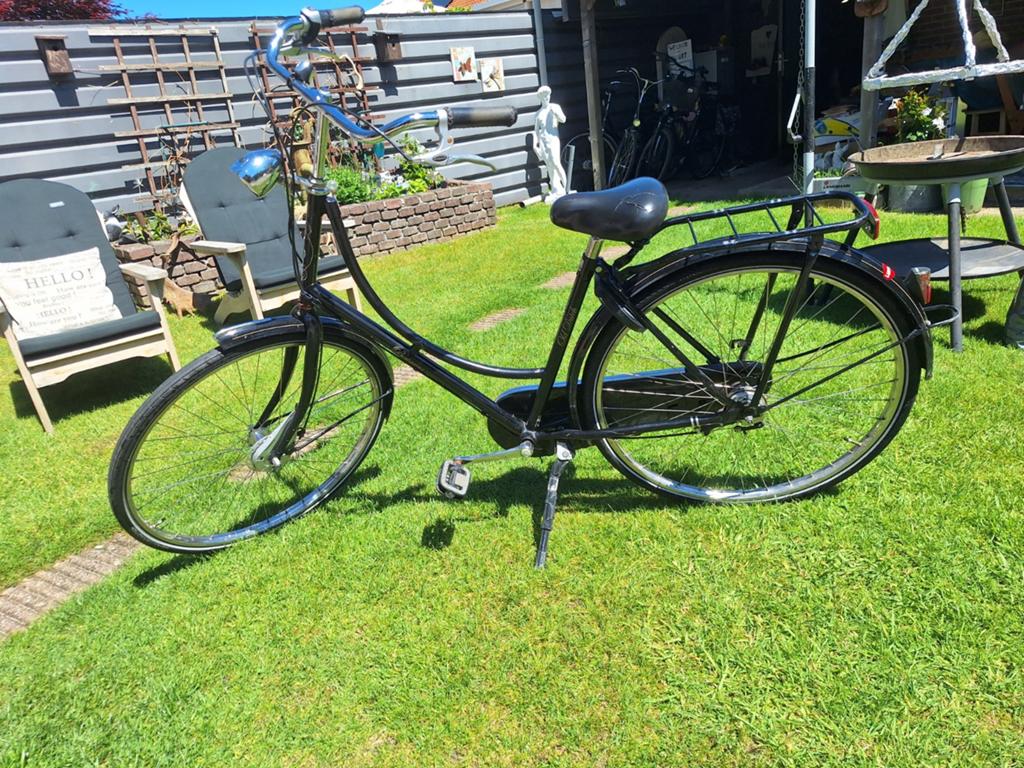 Batavus Old Dutch Damesfiets - Zwart framemaat 50cm, Ophalen, Gebruikt, Versnellingen, Batavus