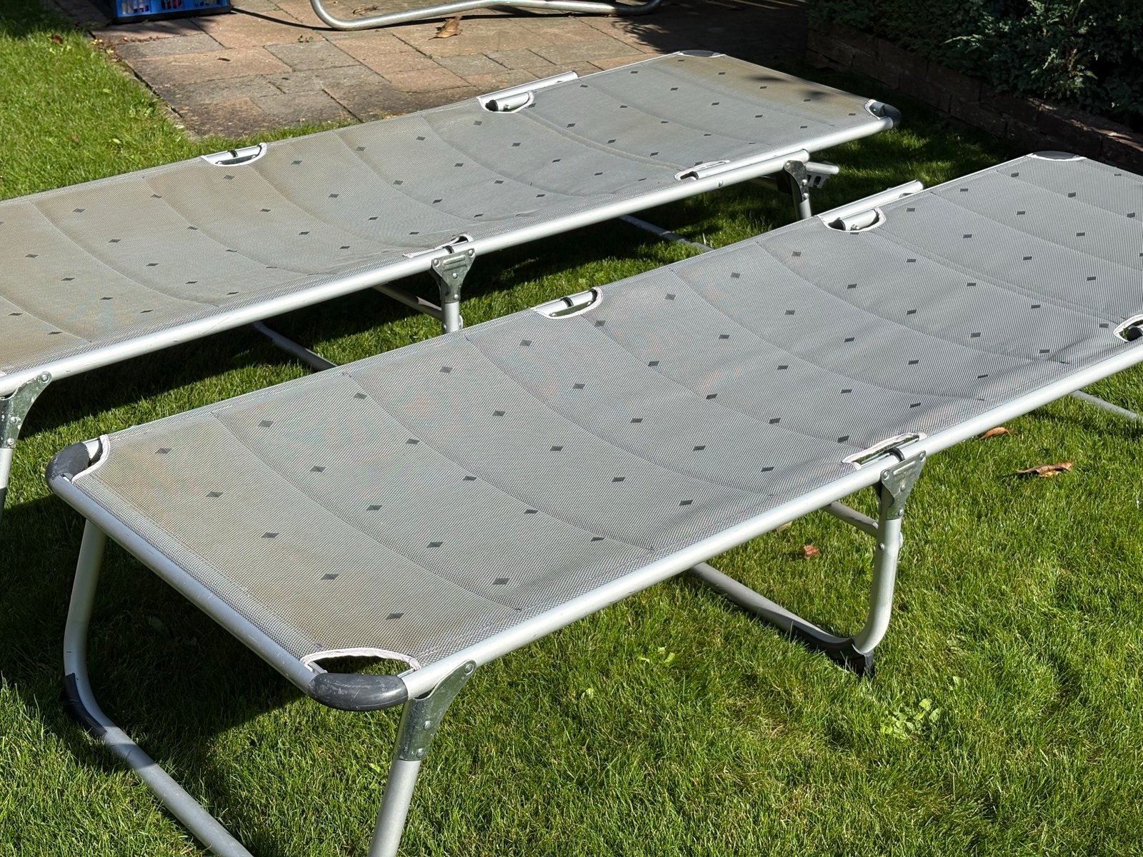 Ligstoelen Obelink groot, Tuin en Terras, Ophalen, Gebruikt, Aluminium, Inklapbaar