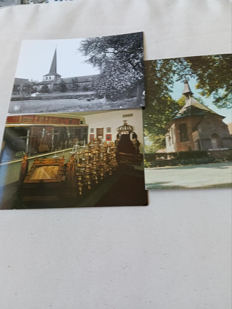 Postkaarten Maaseik: Romaanse Kerk, Kerkschat, Willibro, Ophalen of Verzenden, 1940 tot 1960, Gelopen, Limburg