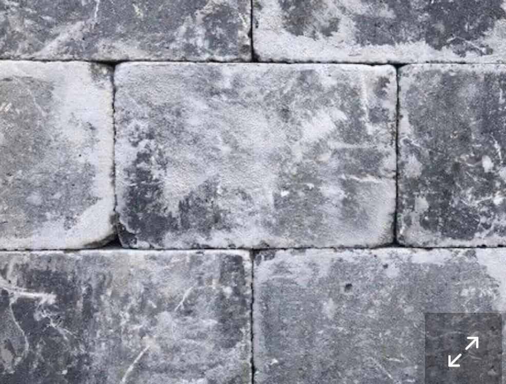 Kijlstra Stonique trommel 20x30x5cm 40 m2 Grijs-Zwart, Ophalen, Gebruikt, Klinkers, 10 m² of meer
