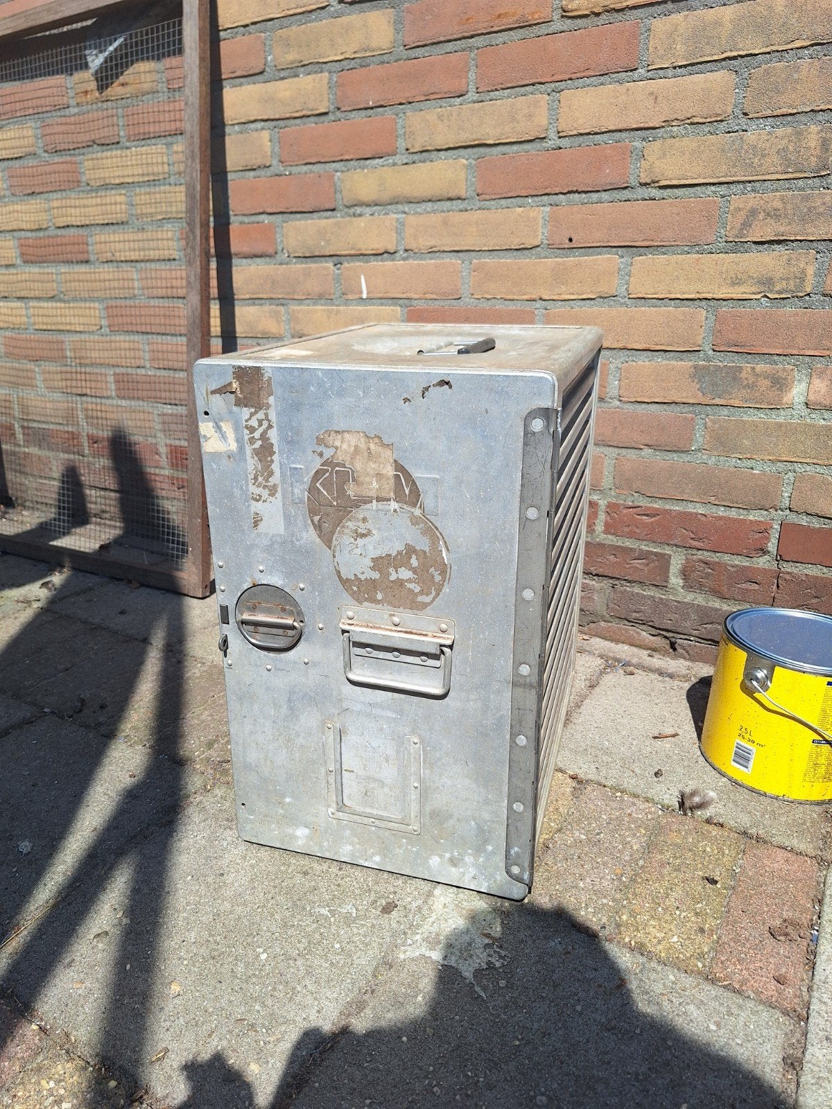 Vintage KLM vliegtuig trolley met lades, Ophalen