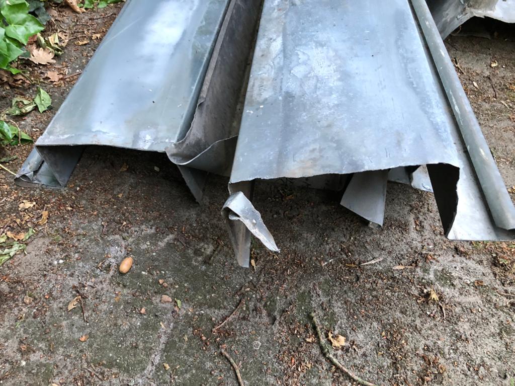 Dakgoot zink, Ophalen, Gebruikt, 6 meter of meer, 20 tot 40 mm