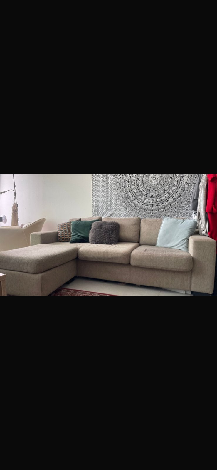 Beautiful Vintage Beige Couch, Ophalen of Verzenden, Gebruikt