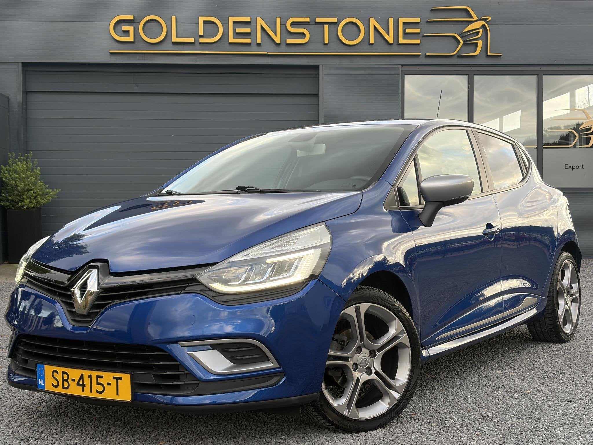 Renault Clio 1.2 TCe GT-Line Automaat l Navi l Keyless l Cli, Auto's, Renault, Stof, Gebruikt, Euro 6, Blauw
