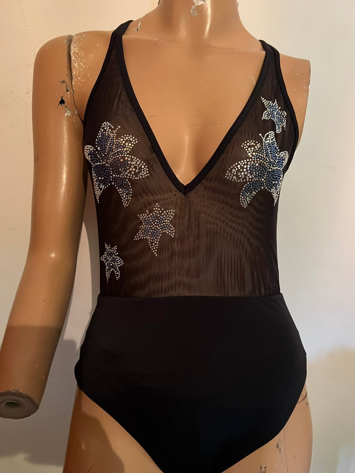 CALZEDONIA badpak met strass maat S origineel zgan, Kleding | Dames, Fr, Zwart, Calzedonia, Badpak