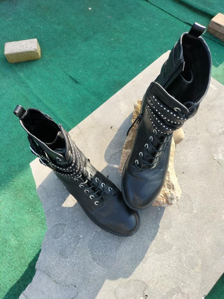 Boots maat 39, Zwart, Lage of Enkellaarzen, Ophalen of Verzenden, Zo goed als nieuw