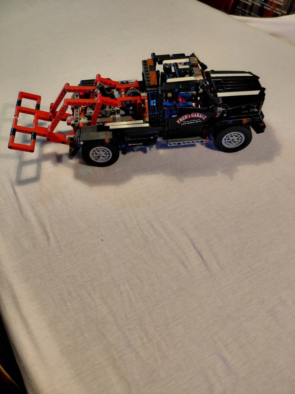 LEGO Technic 9395 Afsleepwagen met boekjes en doos, Ophalen of Verzenden, Gebruikt, Overige merken