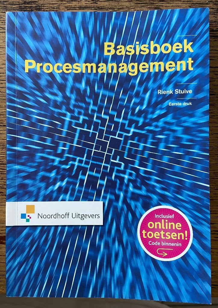 Rienk Stuive, Basisboek Procesmanagement, Ophalen of Verzenden, Beta, Zo goed als nieuw, HBO