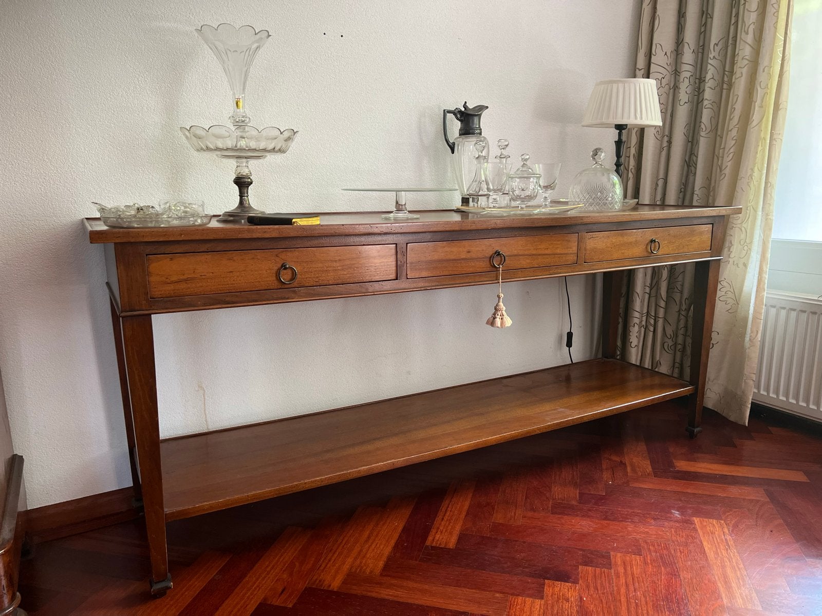 Sidetable mahoniehout 180x50x78 cm, Huis en Inrichting, Tafels | Sidetables, Ophalen, Gebruikt, 150 tot 200 cm, Overige houtsoorten