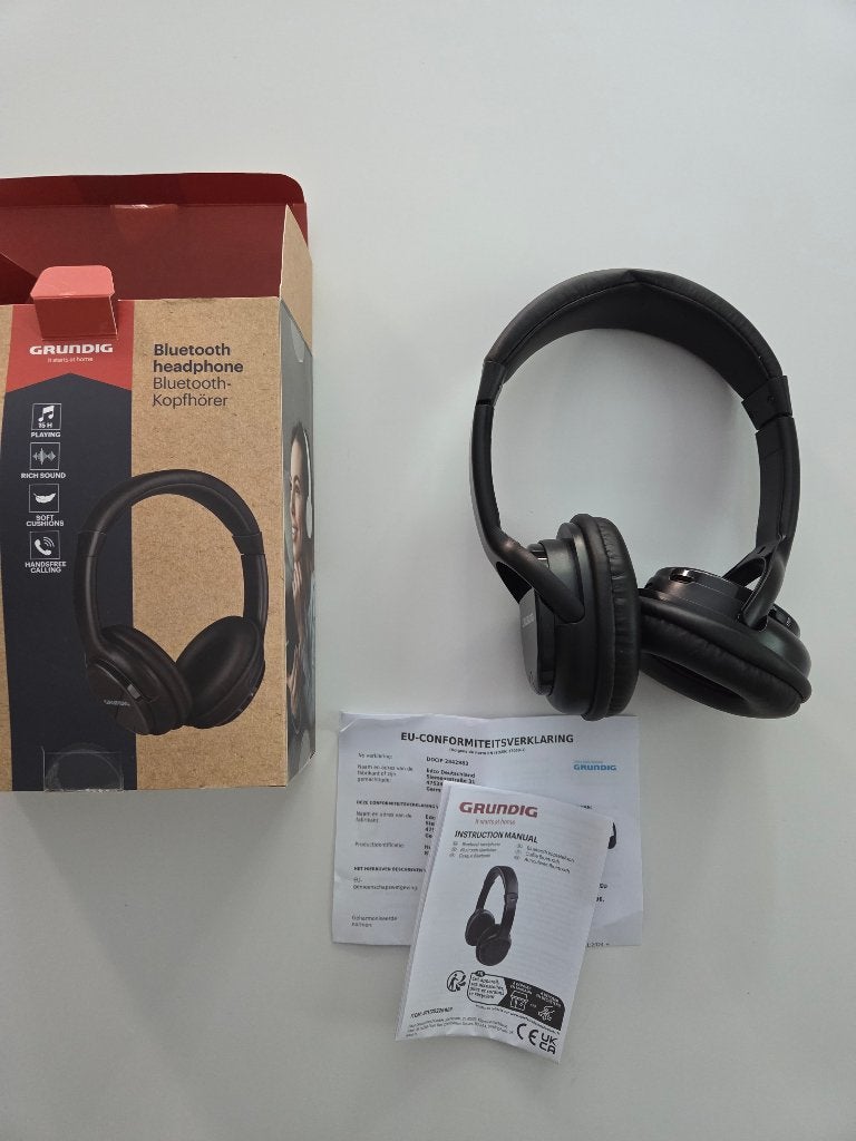 Nieuwe Grundig koptelefoon - NIEUW, Overige merken, Nieuw, Ophalen of Verzenden, Zwart