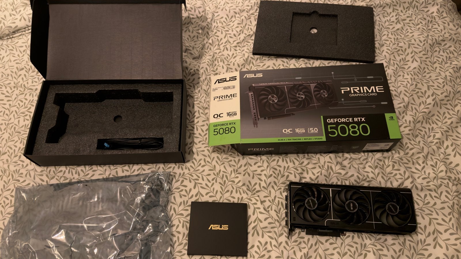 ASUS GeForce RTX 5080 Prime OC 16GB Grafische Kaart, Ophalen, HDMI, GDDR6, Nieuw