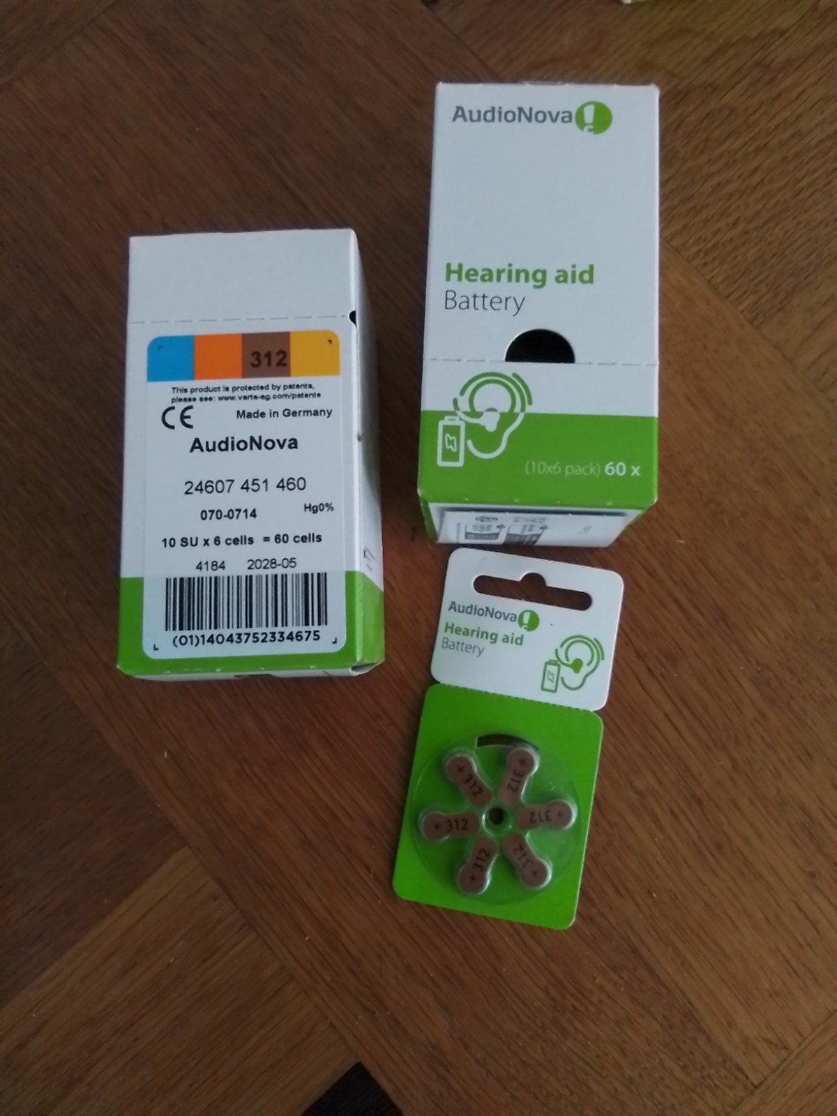 Hoortoestel batterijen, type 312, merk Audio Nova, Ophalen of Verzenden, Nieuw