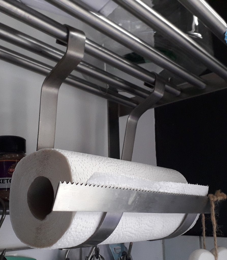 IKEA keukenrolhouder + 2 plantenpotten, hangers, planten, Wit, Zo goed als nieuw, Minder dan 100 cm, 25 tot 50 cm