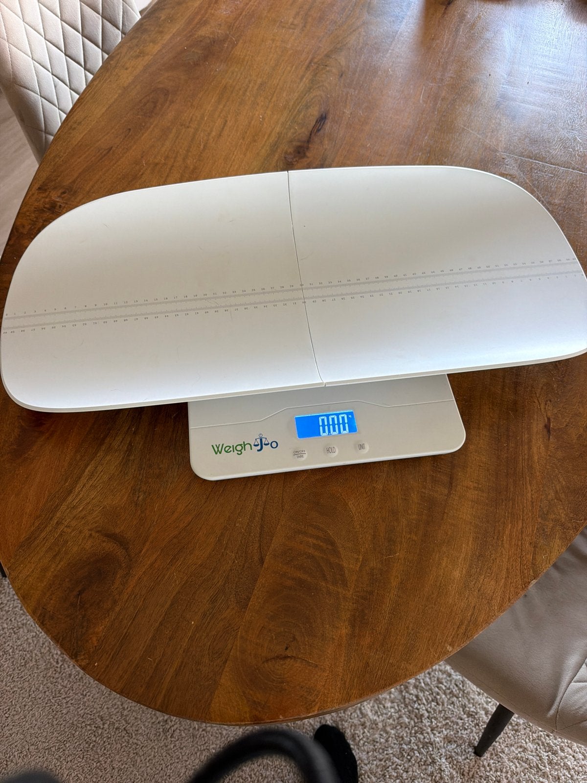 Weigh-jo Baby- en dierenweegschaal – tot 100 kg, Ophalen, Minder dan 10 kg, Personenweegschaal, Fijner dan 1 gram