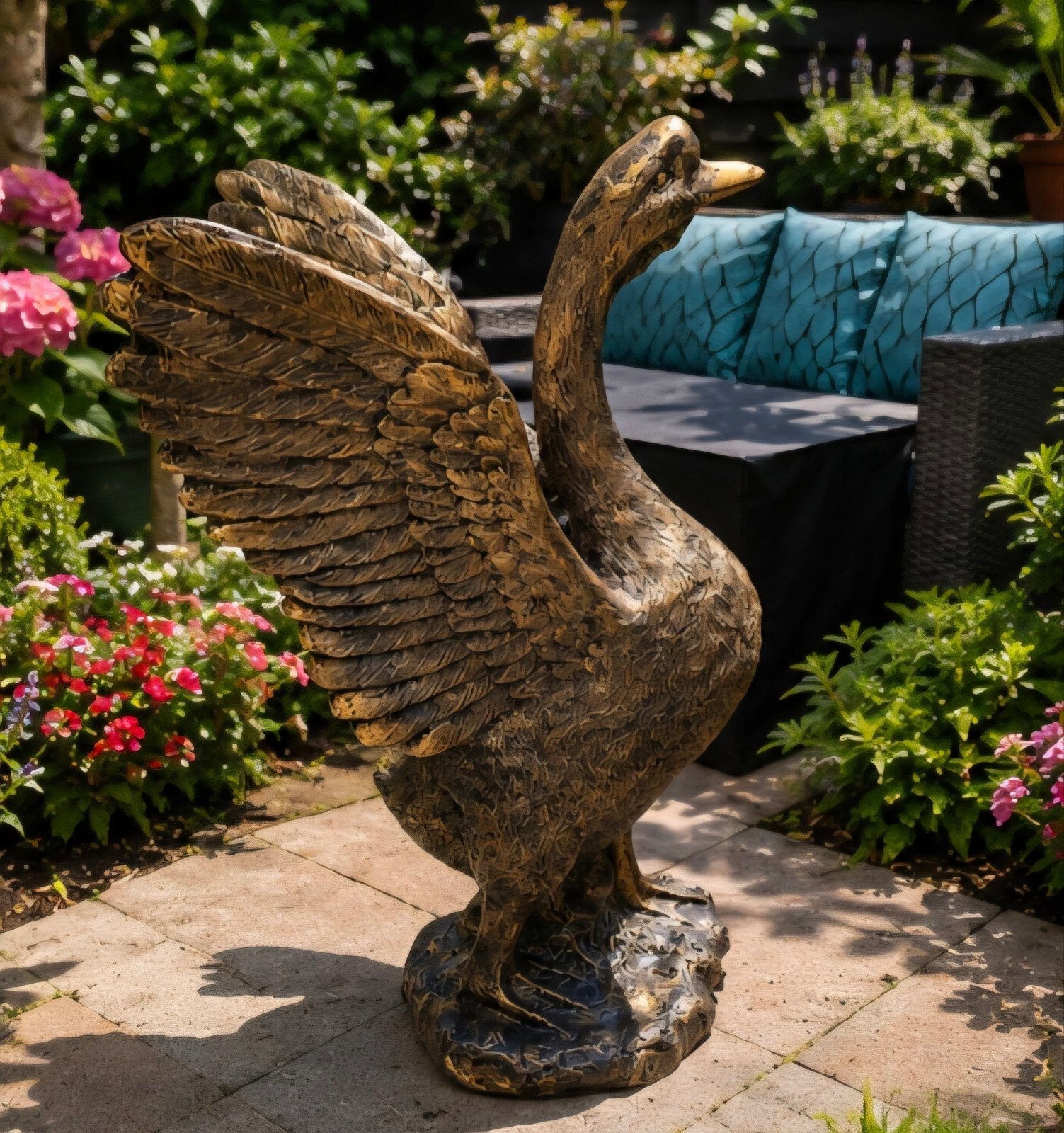 Nieuwe antiek gouden gans, Ophalen, Nieuw, Kunststof