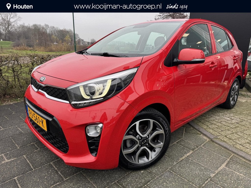 Kia Picanto 1.0 CVVT First Edition Dealeronderhouden, Apple, Auto's, Kia, Voorwielaandrijving, Stof, Gebruikt, Euro 6