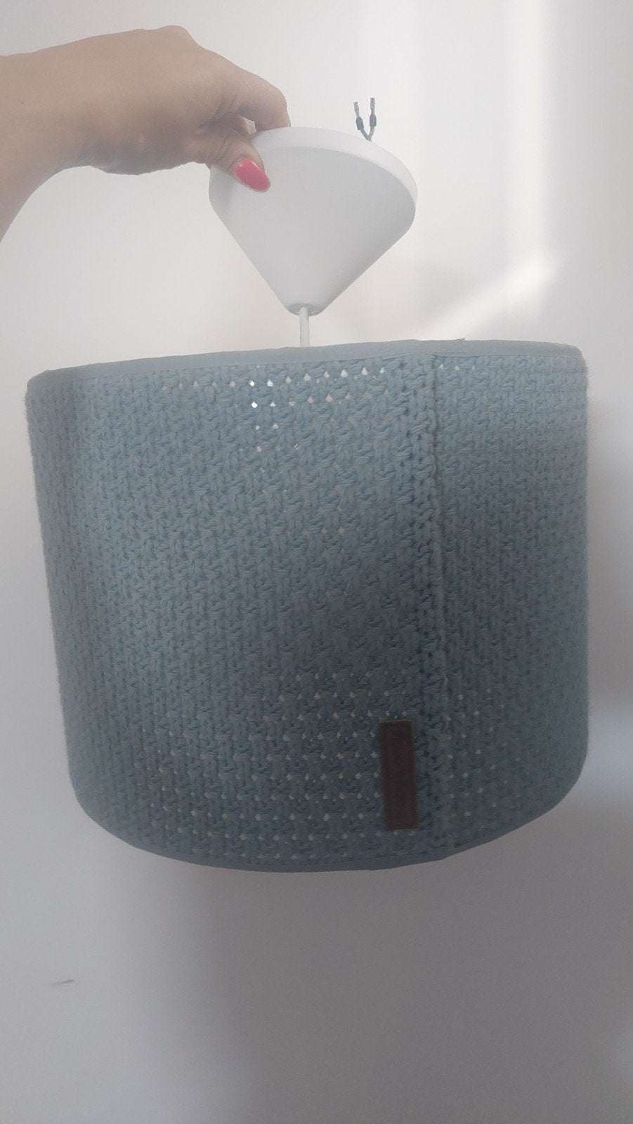 Baby's Only Lampenkap Stone Green, Huis en Inrichting, Lampen | Lampenkappen, Ophalen, 25 tot 50 cm, Rond, Zo goed als nieuw