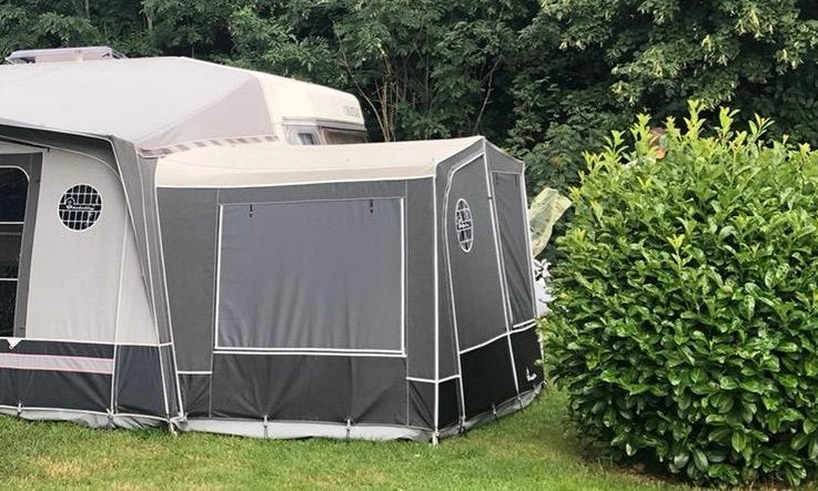 Isabella Uitbouw Annex Coal 250 granite met binnentent ZGAN, Ophalen of Verzenden, Zo goed als nieuw