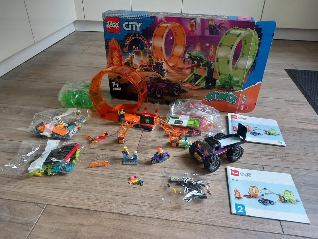 LEGO City Stuntz 60339 Dubbele Stuntlooping, City, Lego, Ophalen of Verzenden, Zo goed als nieuw