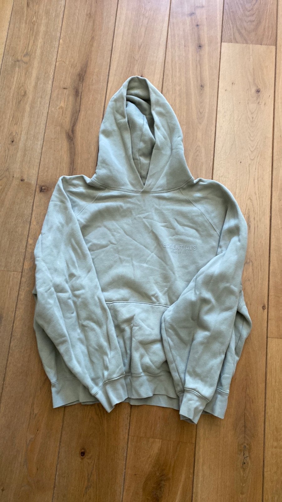 Essentials hoodie lichtgroen maat L, Ophalen of Verzenden, Gedragen, Groen
