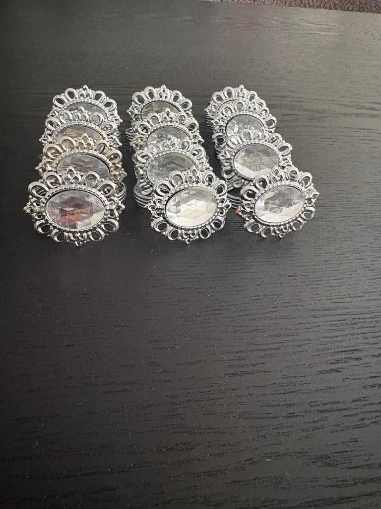 Elegante Servetringen met Kristal of Camee Design, Ophalen of Verzenden, Zo goed als nieuw