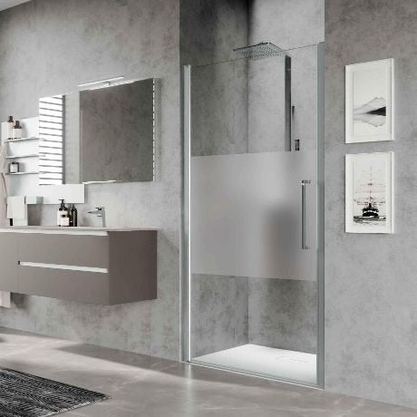 Novellini Prestige Douchedeur  - PREST2G1S-1B - NIEUW, Ophalen of Verzenden, Nieuw, Glas, Douche