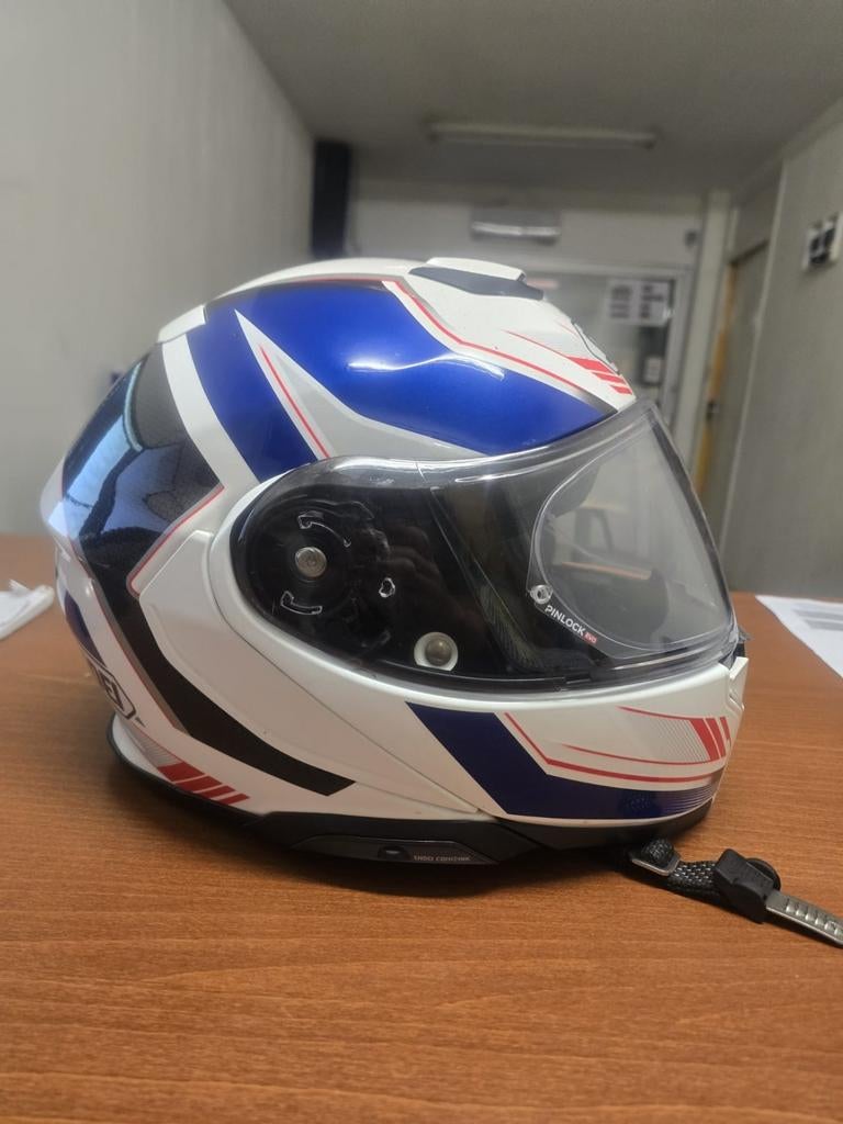 Shoei Neotec 3 Grasp Systeemhelm met Sena SRL Mesh, Motoren, Ophalen of Verzenden, Tweedehands, Systeemhelm, Shoei