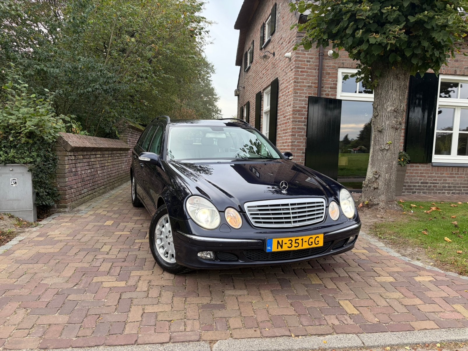 Mercedes-Benz E200 Kompressor Combi Elegance 2005, Auto's, Automaat, 4 cilinders, Blauw, 163 pk