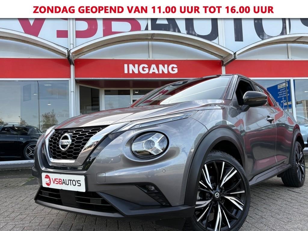 Nissan JUKE 1.0 DIG-T AUT. PREMIUM-EDITION LED NAVI CAMERA C, Auto's, Bedrijf, 3 cilinders, 638 kg, SUV of Terreinwagen