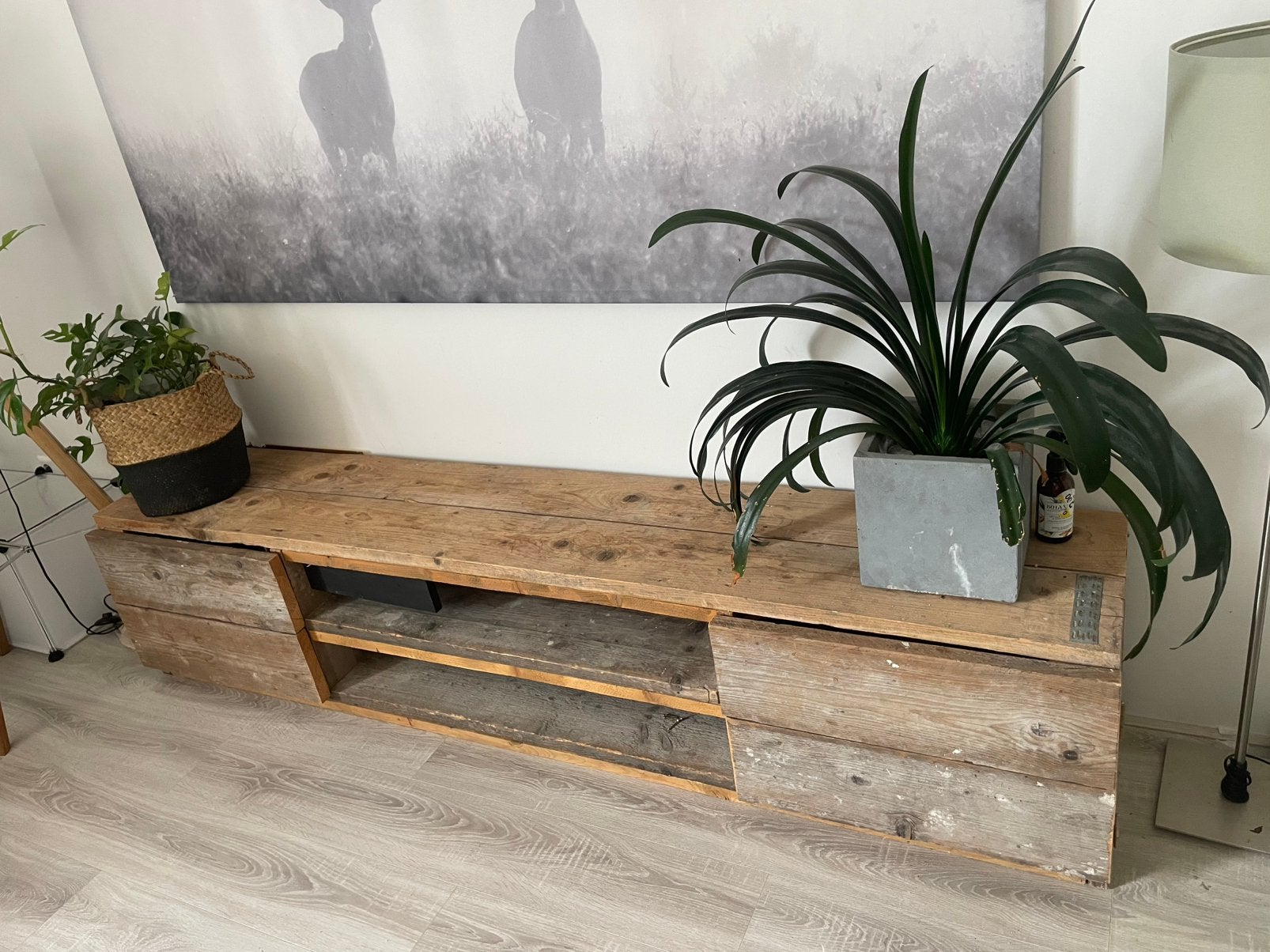 Steigerhouten kast, Ophalen, Gebruikt