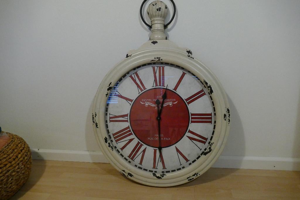Vintage klok, Ophalen, Gebruikt, Analoog, Wandklok