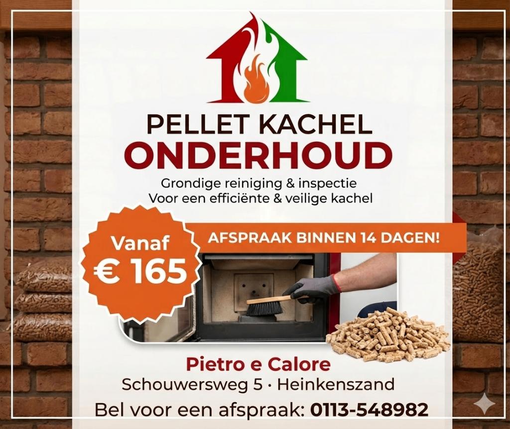 Pelletkachel Onderhoud & Reparatie Zeeland | Pietro e Calore, Schouwersweg 5 4451HS Heinkenszand, Nieuw, Ophalen of Verzenden