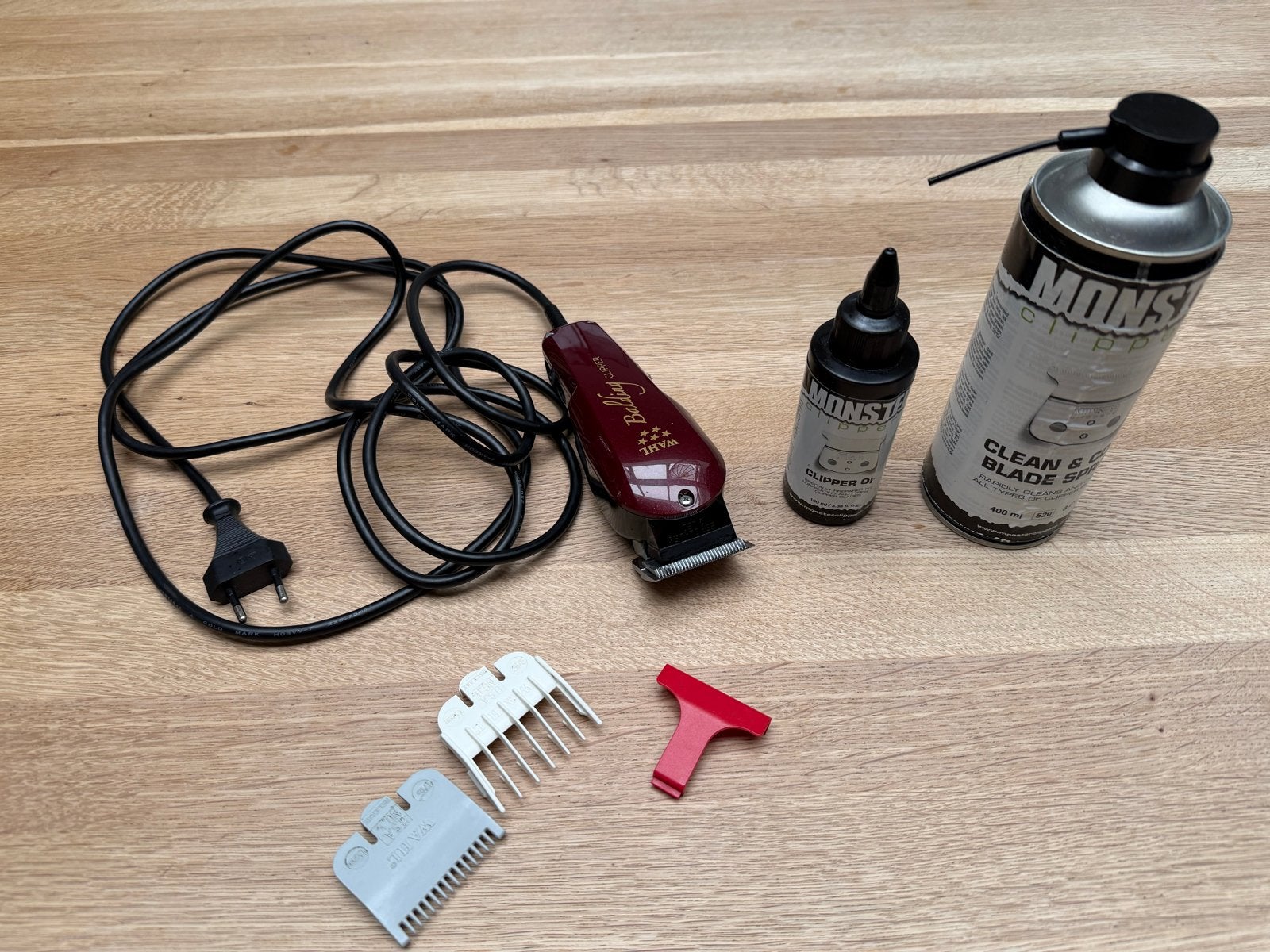 Wahl Balding Clipper tondeuse met snoer + accessoires, Ophalen of Verzenden, Gebruikt, Scheren en Epileren