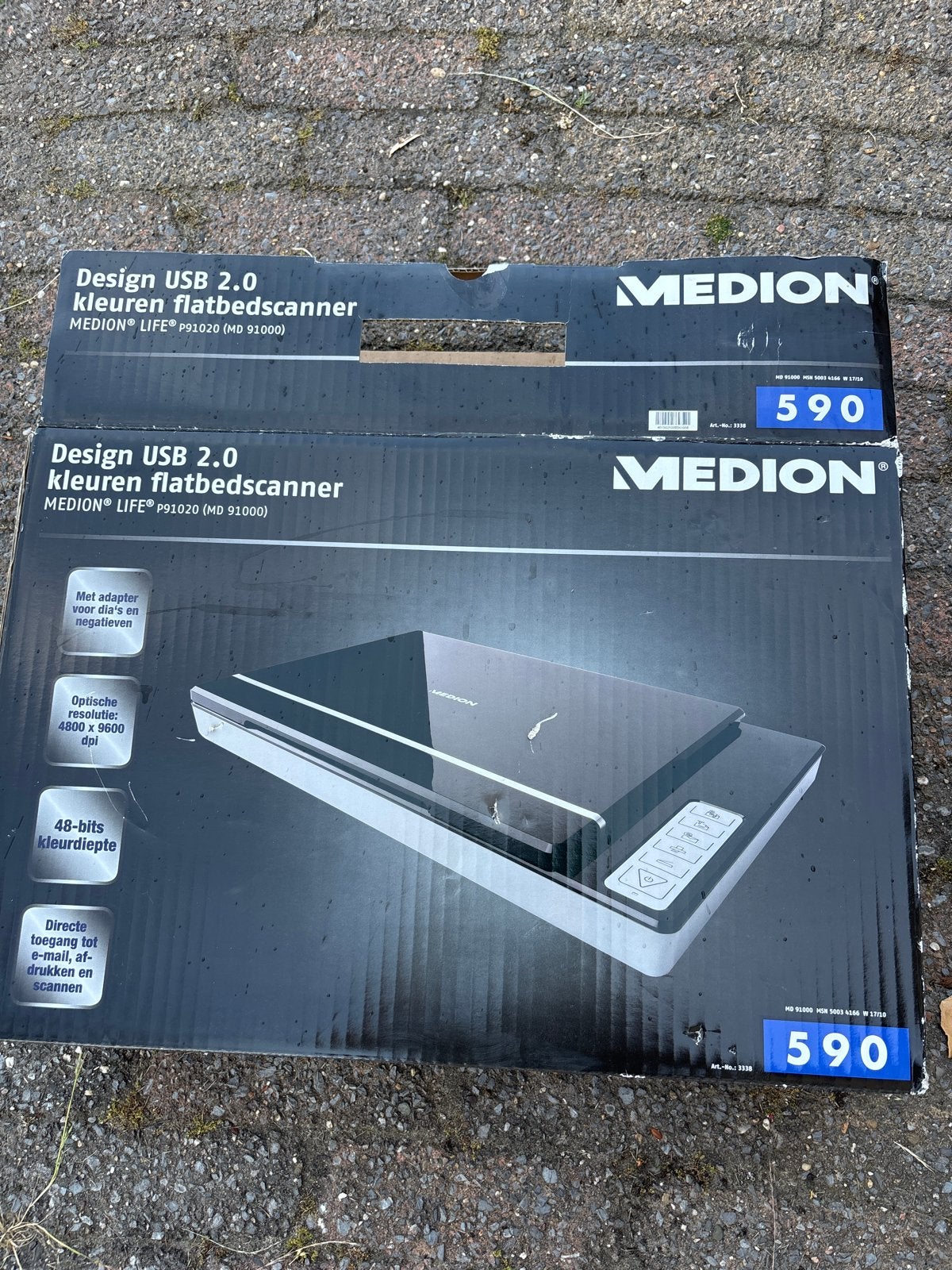 Medion Design USB 2.0 kleuren flatbedscanner, Computers en Software, Scanners, Nieuw, Flatbedscanner, Windows, Ophalen