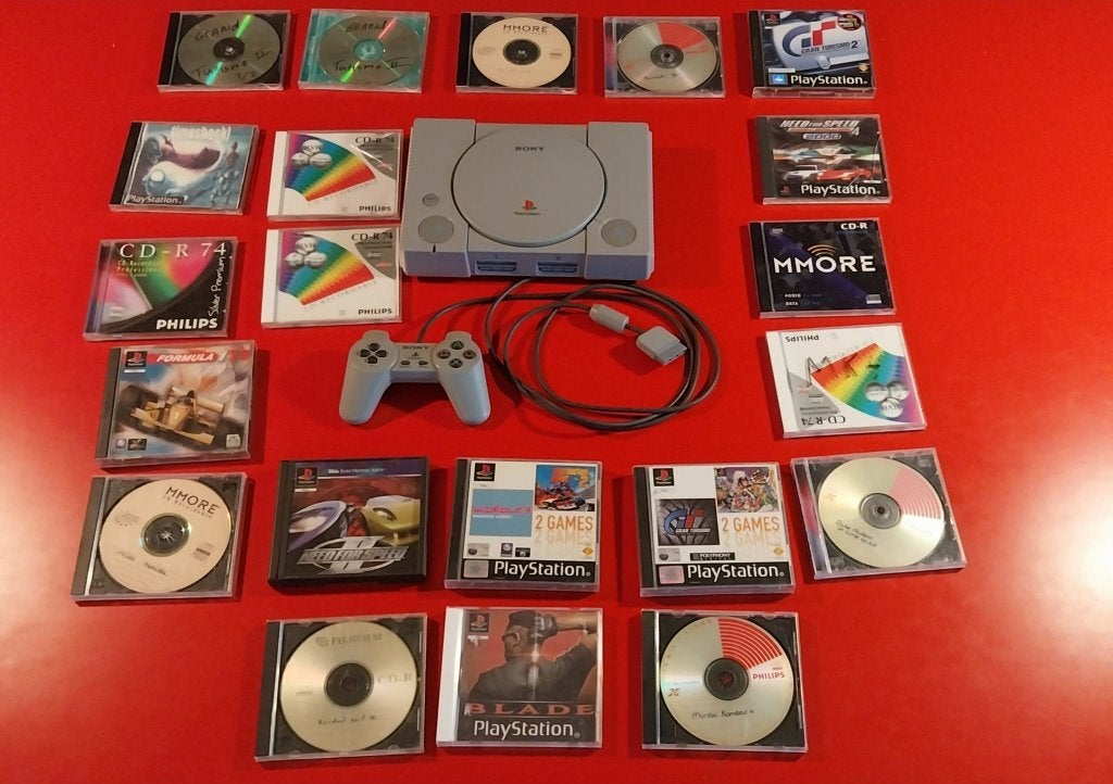Originele Playstation 1 met 21 spellen, Avontuur en Actie, Gebruikt, 1 speler, Ophalen of Verzenden