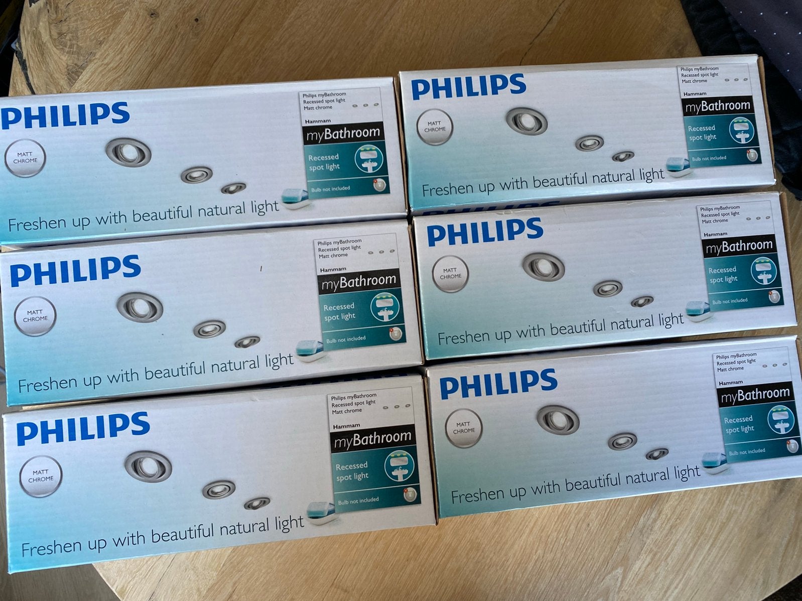 Philips myBathroom Hammam inbouwspots mat chroom, Huis en Inrichting, Nieuw, Ophalen of Verzenden, Philips, Metaal