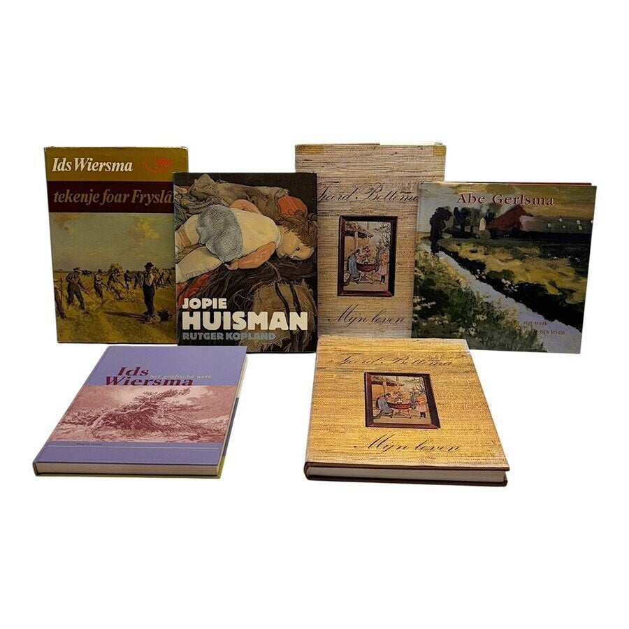 Lot Friese kunstboeken, o.a. Ids Wiersma en Abe Gerlsma, Ophalen of Verzenden
