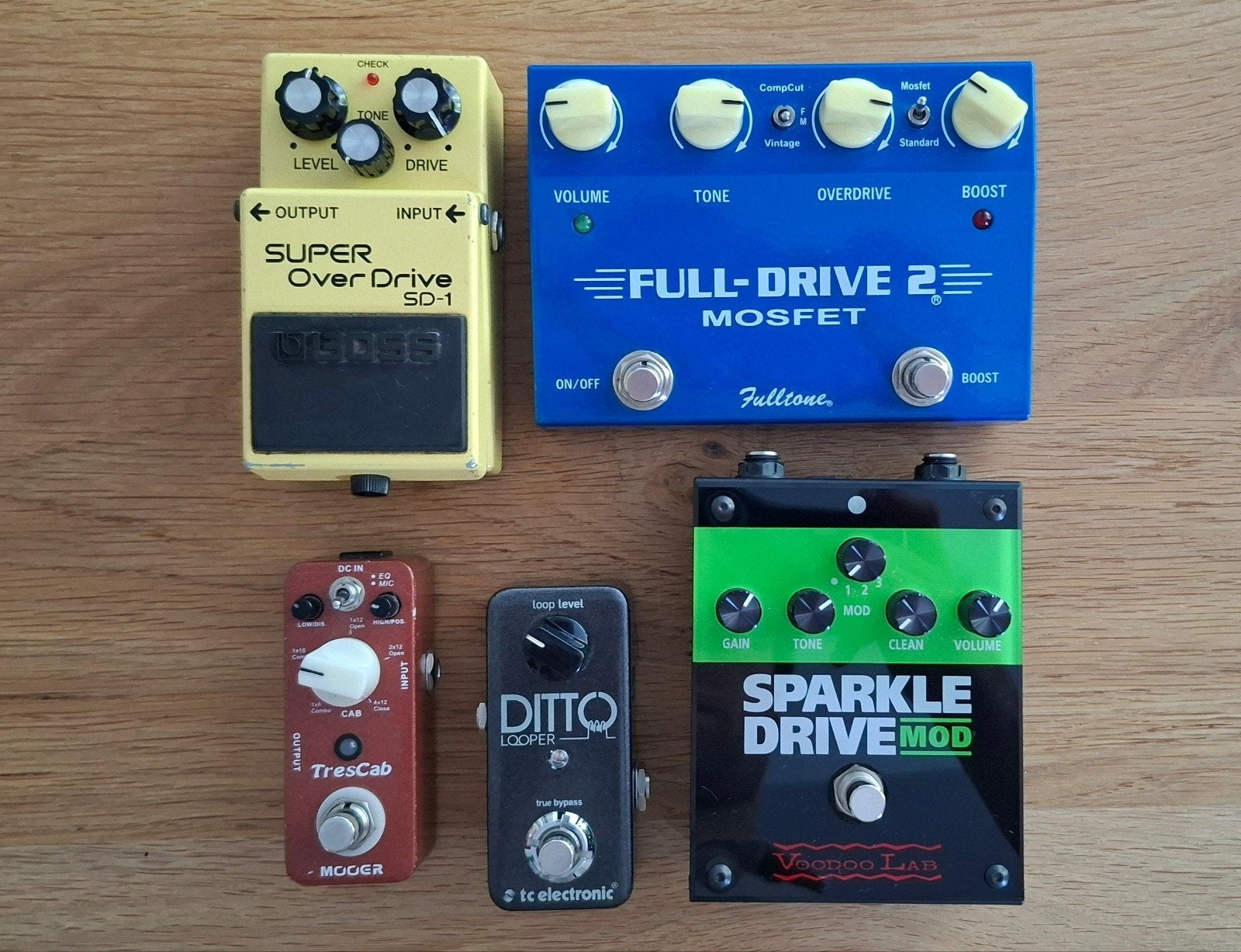 Gitaar effectpedalen: Overdrive, Looper, Cab Sim, Drive Mod, Ophalen of Verzenden, Zo goed als nieuw
