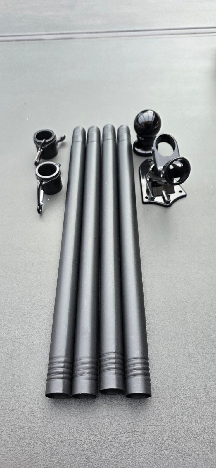 Vlaggenmast set - Zwart, Verzenden, Nieuw