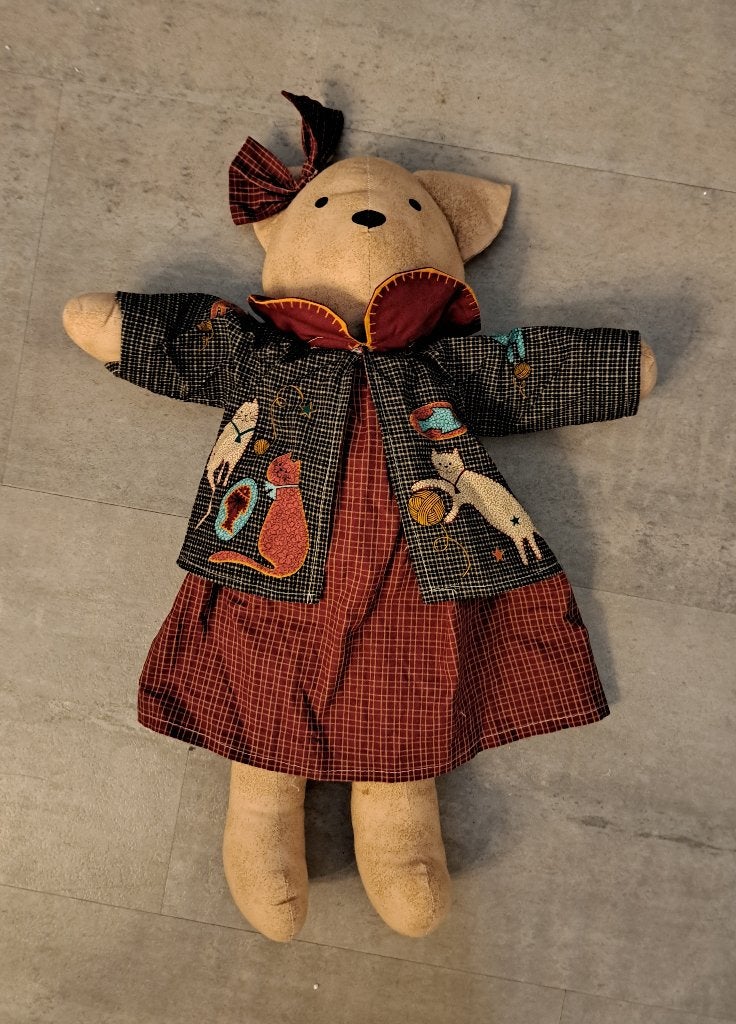 Vintage handcraft knuffel, Verzamelen, Ophalen of Verzenden, Zo goed als nieuw, Pop