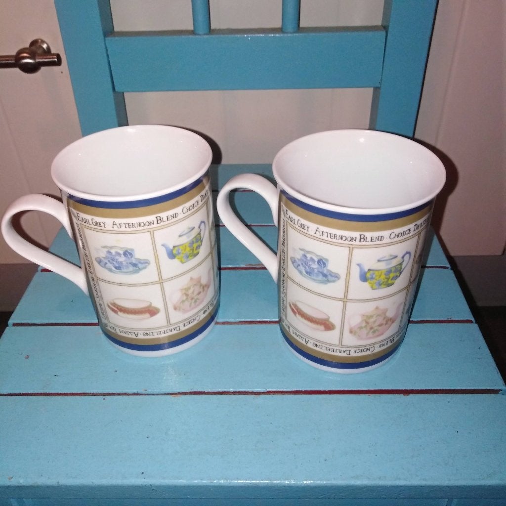 Mokken van Pimpernel met thee print 5 stuks, Huis en Inrichting, Ophalen, Gebruikt, Overige merken, Mok
