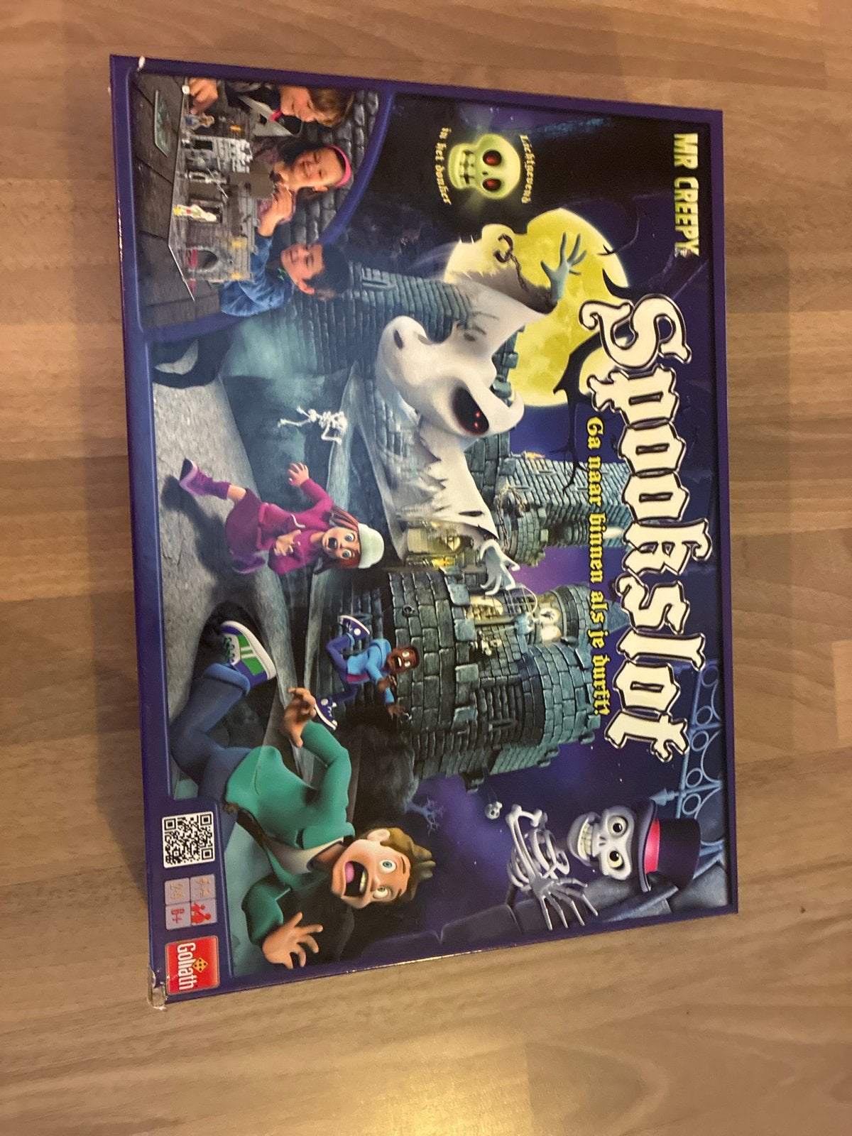 Spookslot Bordspel - Ga naar binnen als je durft!, Drie of vier spelers, Ophalen of Verzenden, Zo goed als nieuw