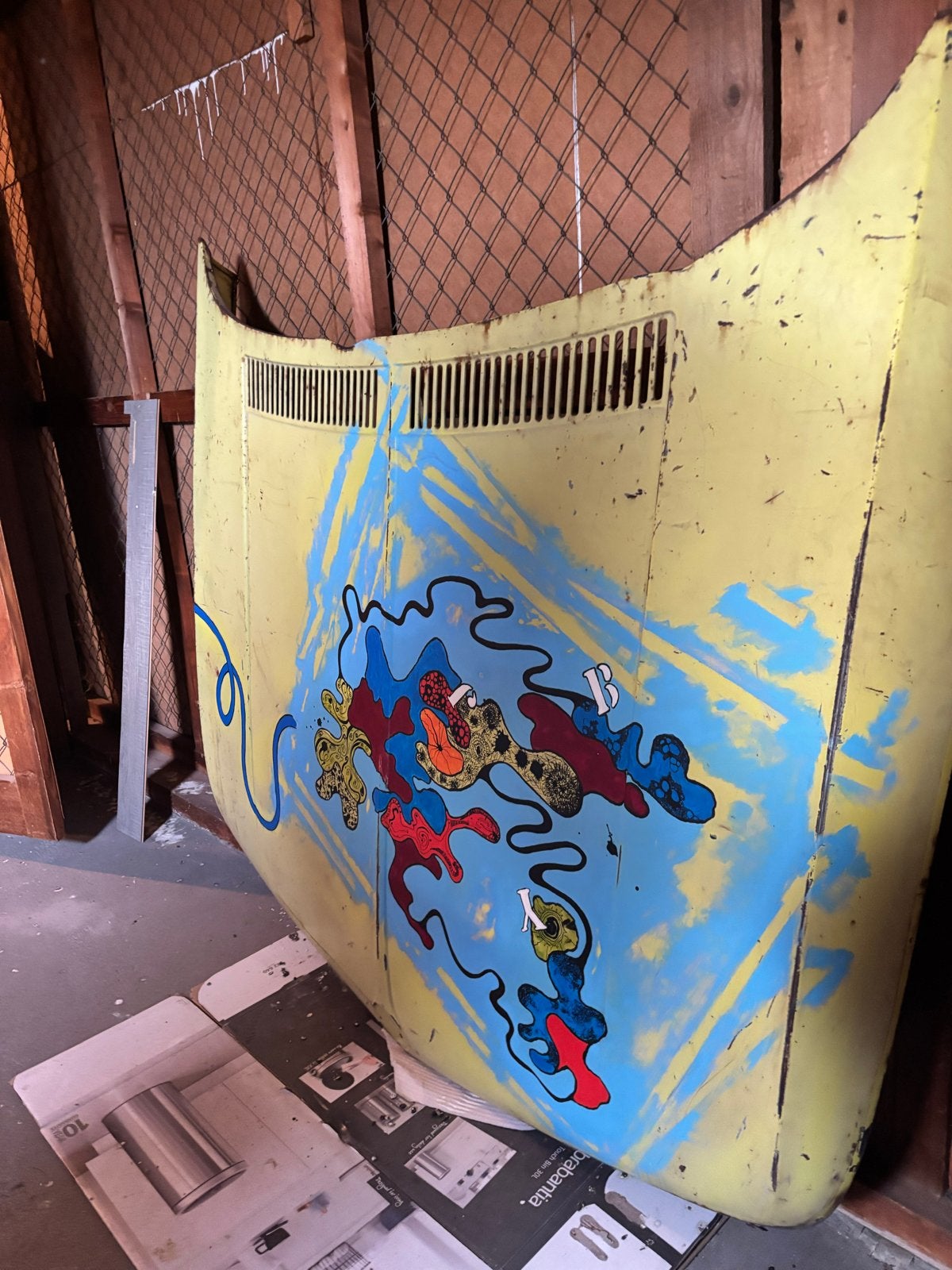 Uniek motorkap kunstwerk, Antiek en Kunst, Ophalen