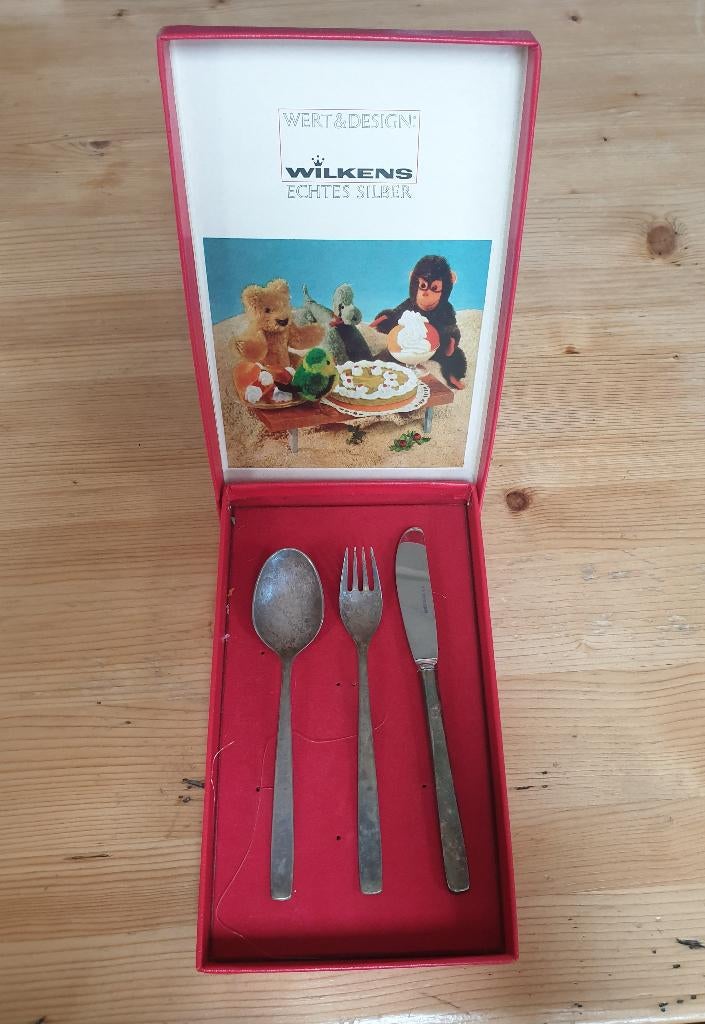 Wilkens zilver kinderbesteck, Antiek en Kunst, Ophalen of Verzenden