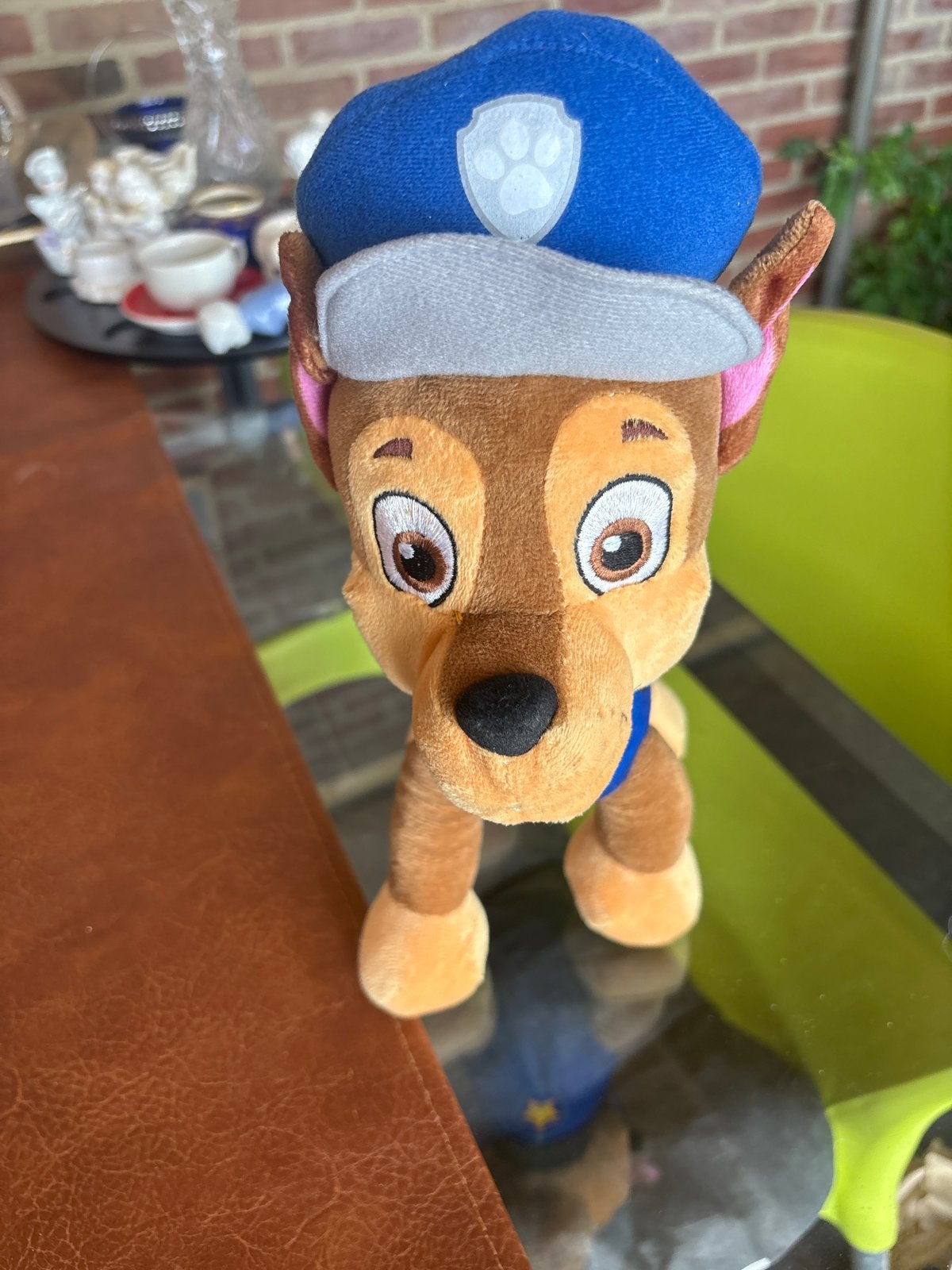Paw Patrol Chase knuffel - Zo goed als nieuw, Overige merken, Zo goed als nieuw, Middelgroot (20 tot 80 cm), Bruin