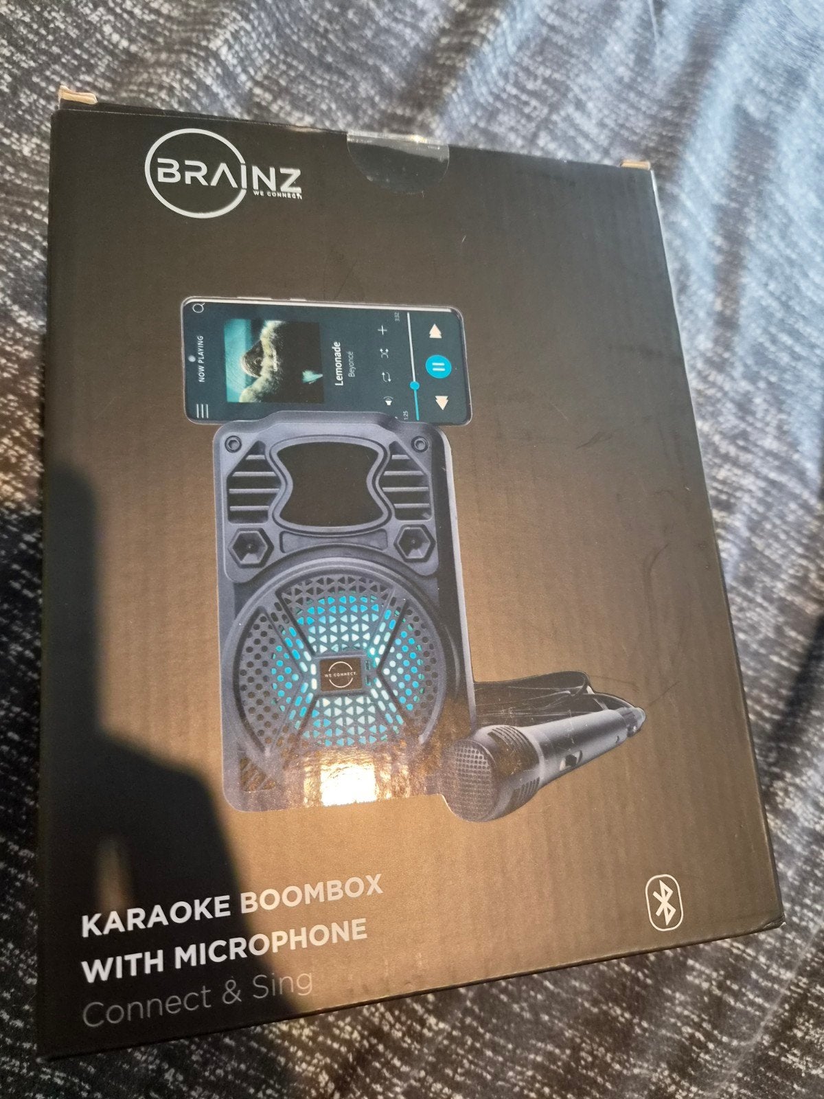 Brainz Karaoke Boombox met Microfoon - Nieuw in Doos, Ophalen of Verzenden, Nieuw, Complete set