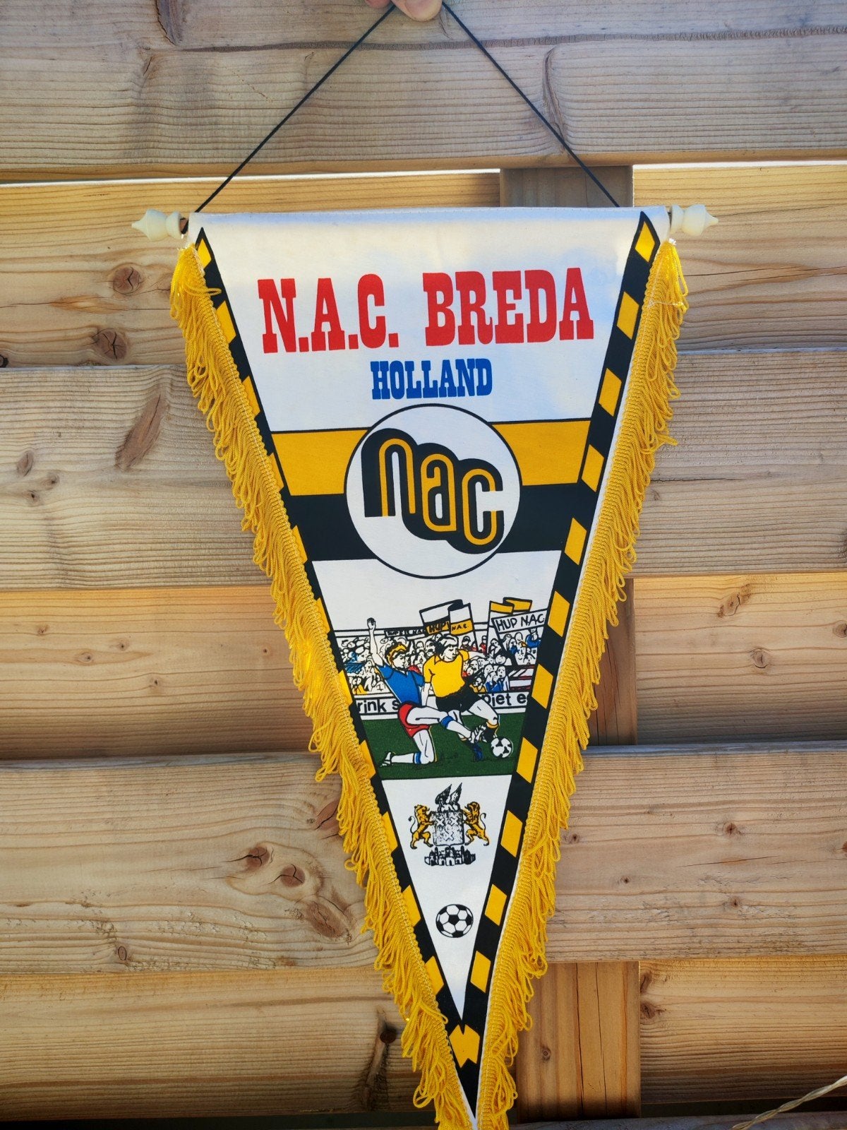 1980s NAC Breda grote vaan, Ophalen of Verzenden