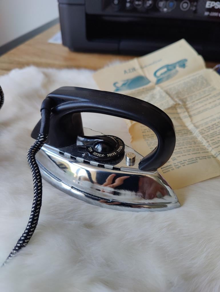 Vintage Reisstrijkijzer met Etui - Jaren '60, Ophalen of Verzenden