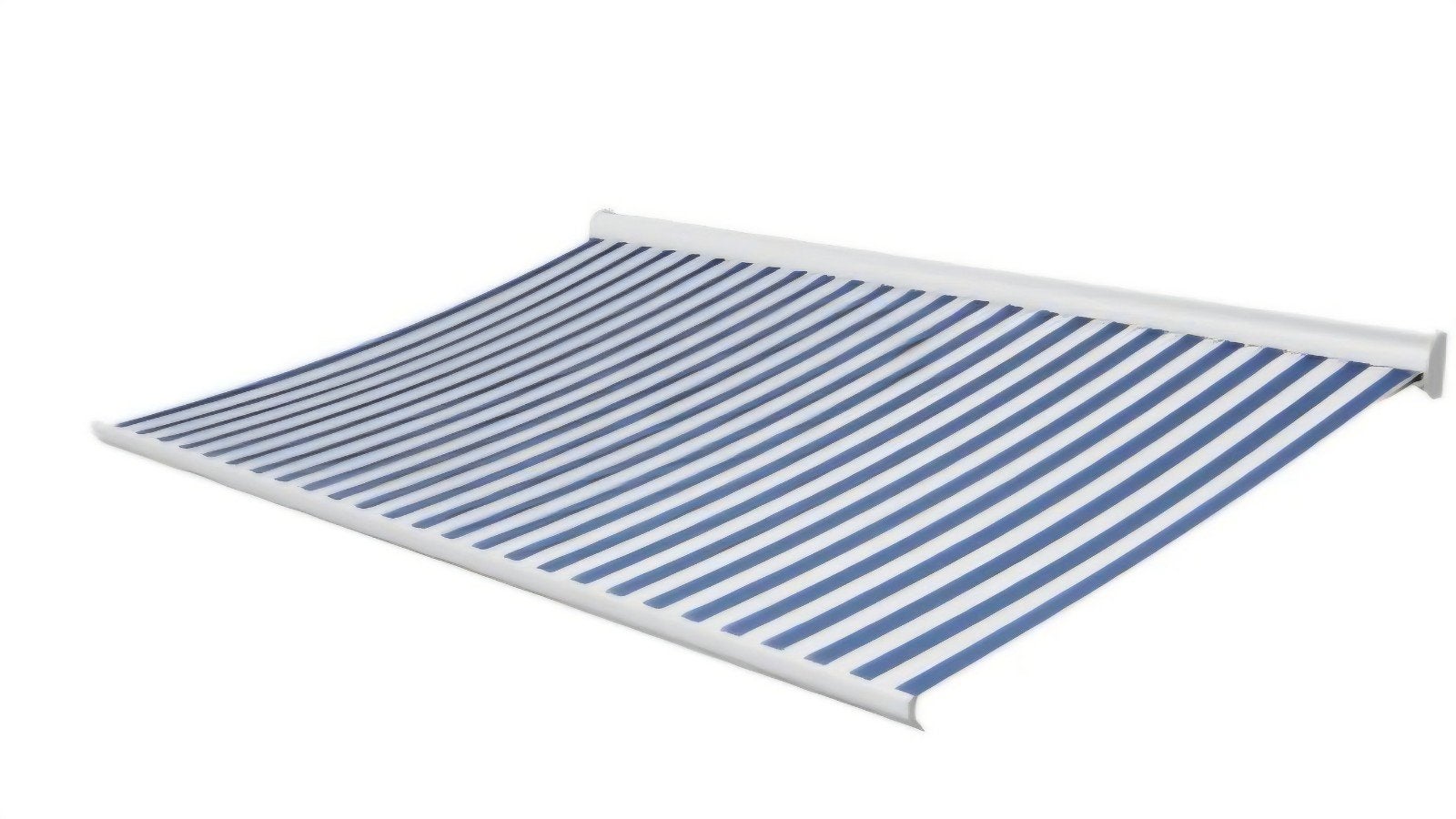 Knikarmscherm - Nieuw in doos - Blauw/Wit gestreept, Ophalen, Nieuw, 150 tot 300 cm, 250 cm tot 450 cm